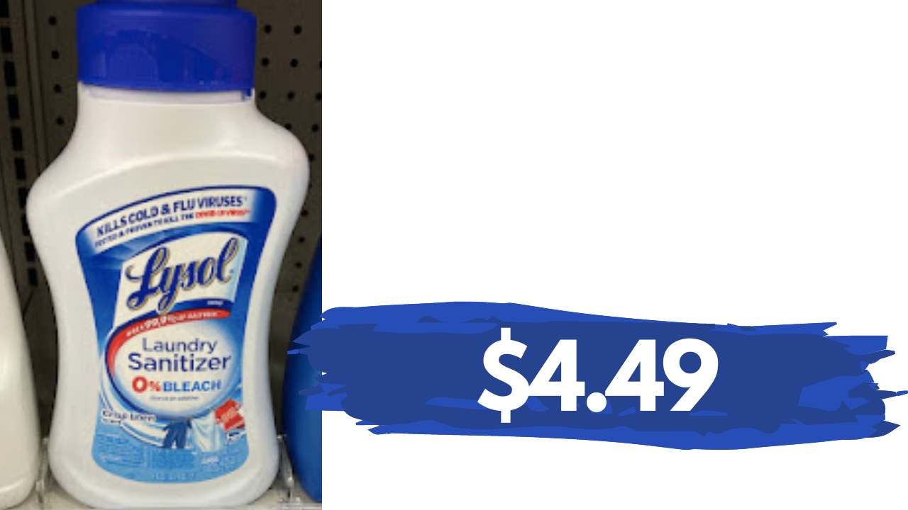 Get Lysol Laundry Sanitizer at Walgreens for 4.49 Southern Savers