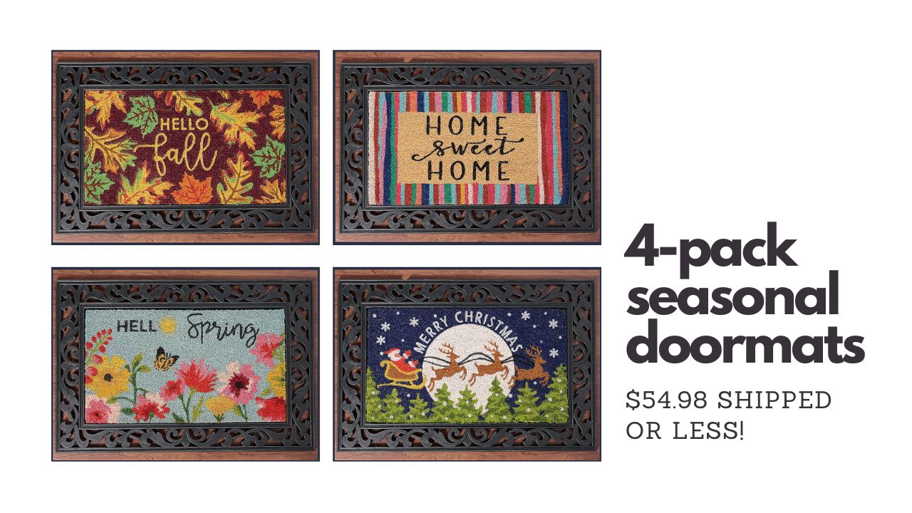 QVC 4 Coir Seasonal Doormats For 54.98 Shipped Or Less! Southern