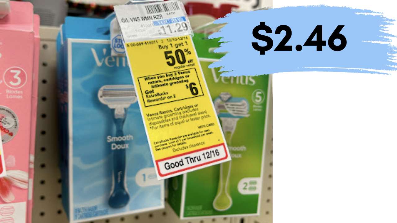 2.46 Venus Smooth Razors at CVS Southern Savers