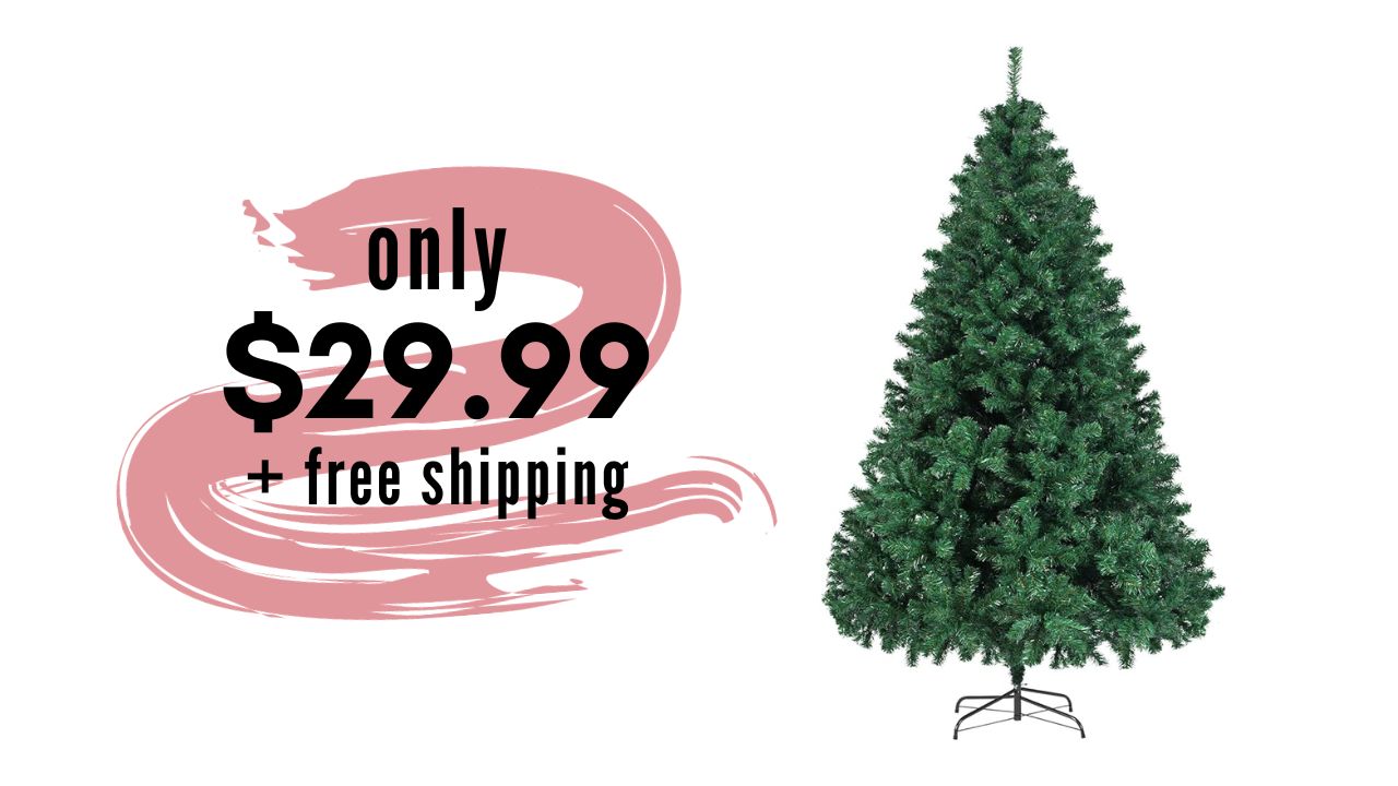 Amazon 7.5' Spruce Artificial Christmas Tree 30 (reg. 100