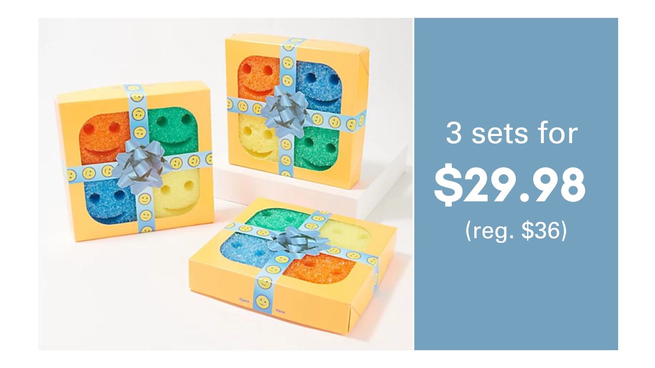 Scrub Daddy 4-Pack Sponges  3 Sets for $29.98 (reg. $36) :: Southern Savers