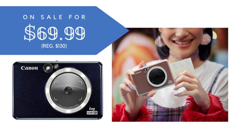 Hsn Camera HSN | Canon Ivy Cliq+2 Instant Camera $69.99 (reg. $130) :: Southern Savers