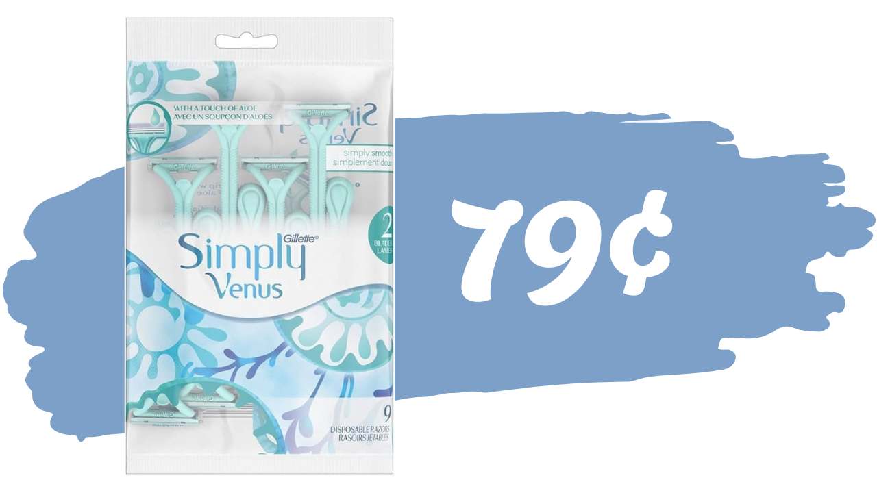 Venus Razor Pack Get a 9-ct. Pack of Venus Simply Razors for Just 79¢ :: Southern Savers
