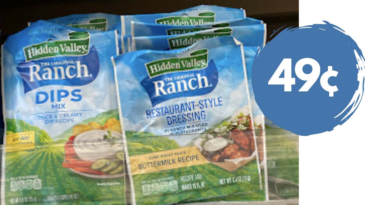 49¢ Hidden Valley Ranch Dressing Dry Mix at Kroger Southern Savers