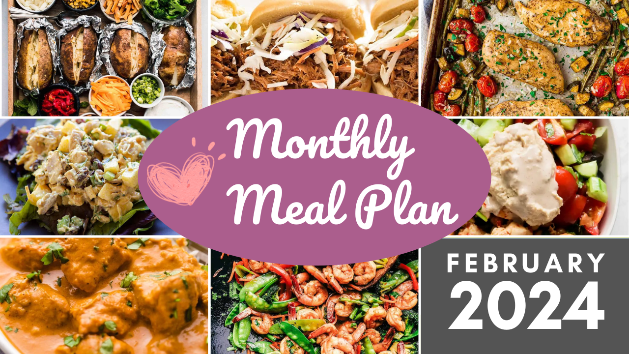 Southern Savers FREE February 2024 Monthly Meal Plan :: Southern Savers