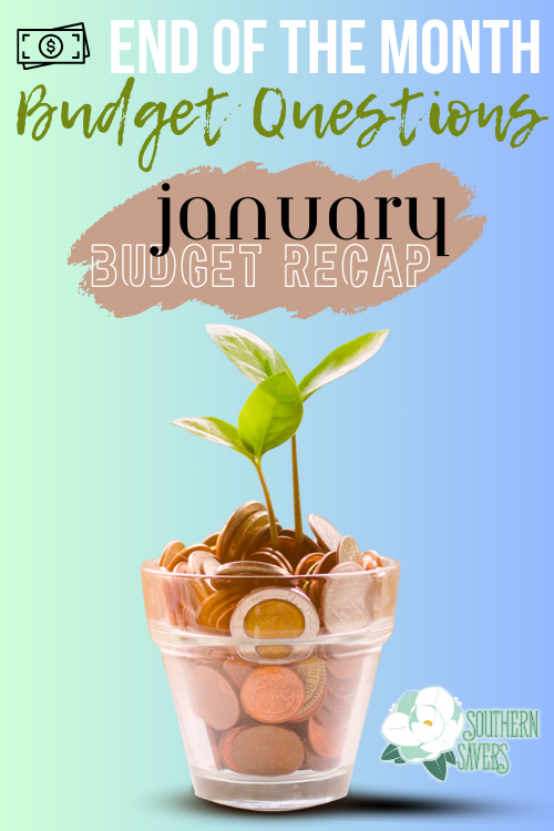 Stay on track with your spending all year with these end of the month budget questions. Use these to complete a January budget recap!