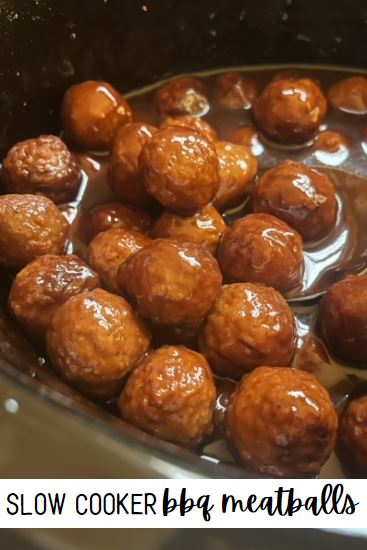 This recipe for bbq meatballs seriously couldn't be easier. Combine barbecue sauce, grape jelly, and frozen meatballs and let your slow cooker do the work!