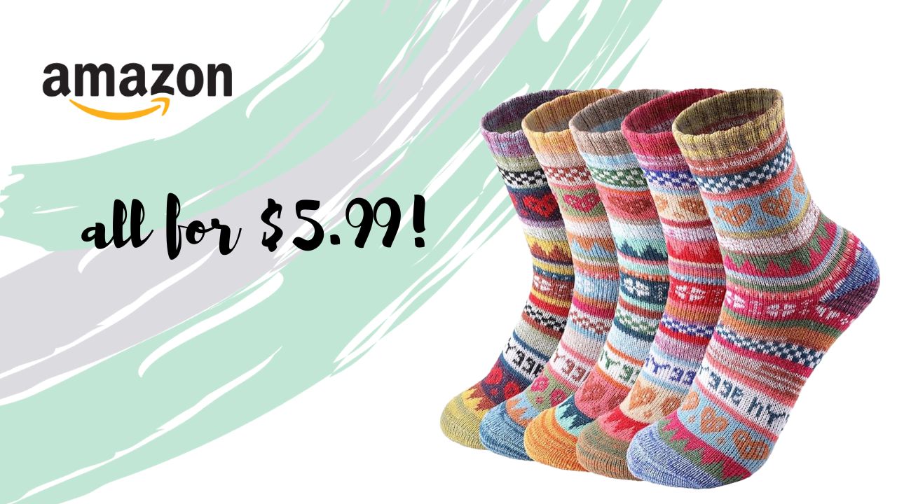 Amazon Women's Wool Socks 5 Pairs For 5.99! Southern Savers