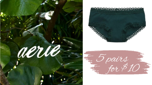 5 Pairs of Aerie Undies for $10 Through March 8th! :: Southern Savers