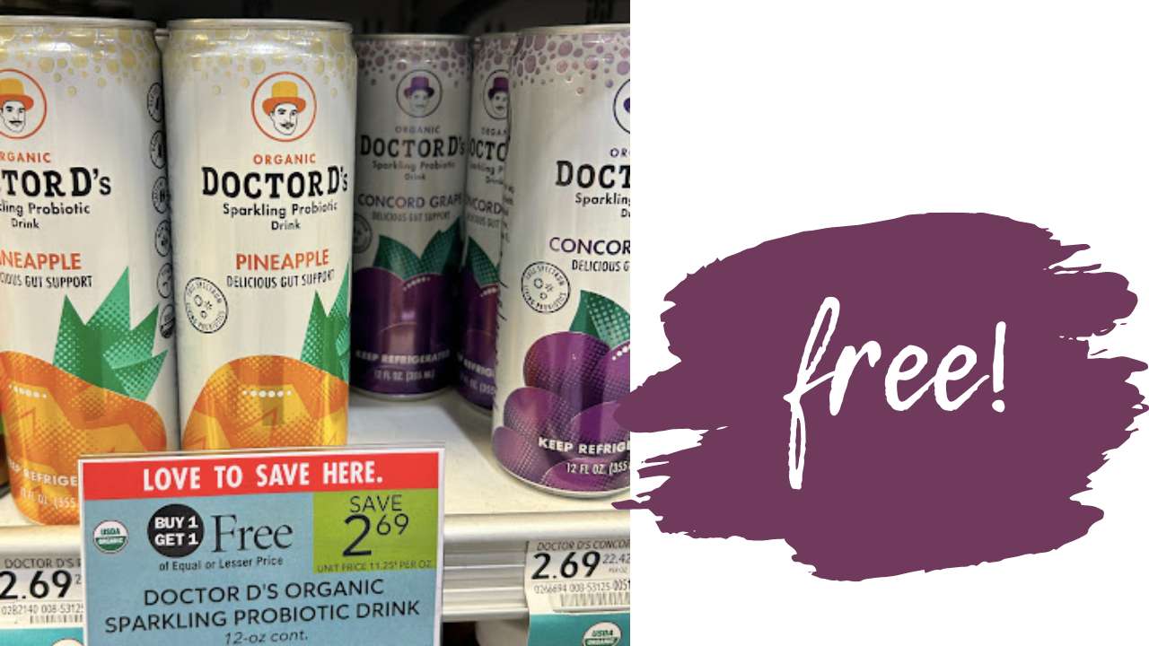 FREE Doctor D's Sparkling Probiotic Drink Southern Savers