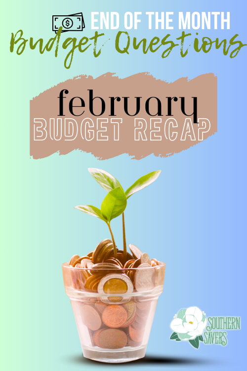 This year I'm sharing a list of end of the month budget questions to help you stay on track. Here is your sign to do a February budget recap!