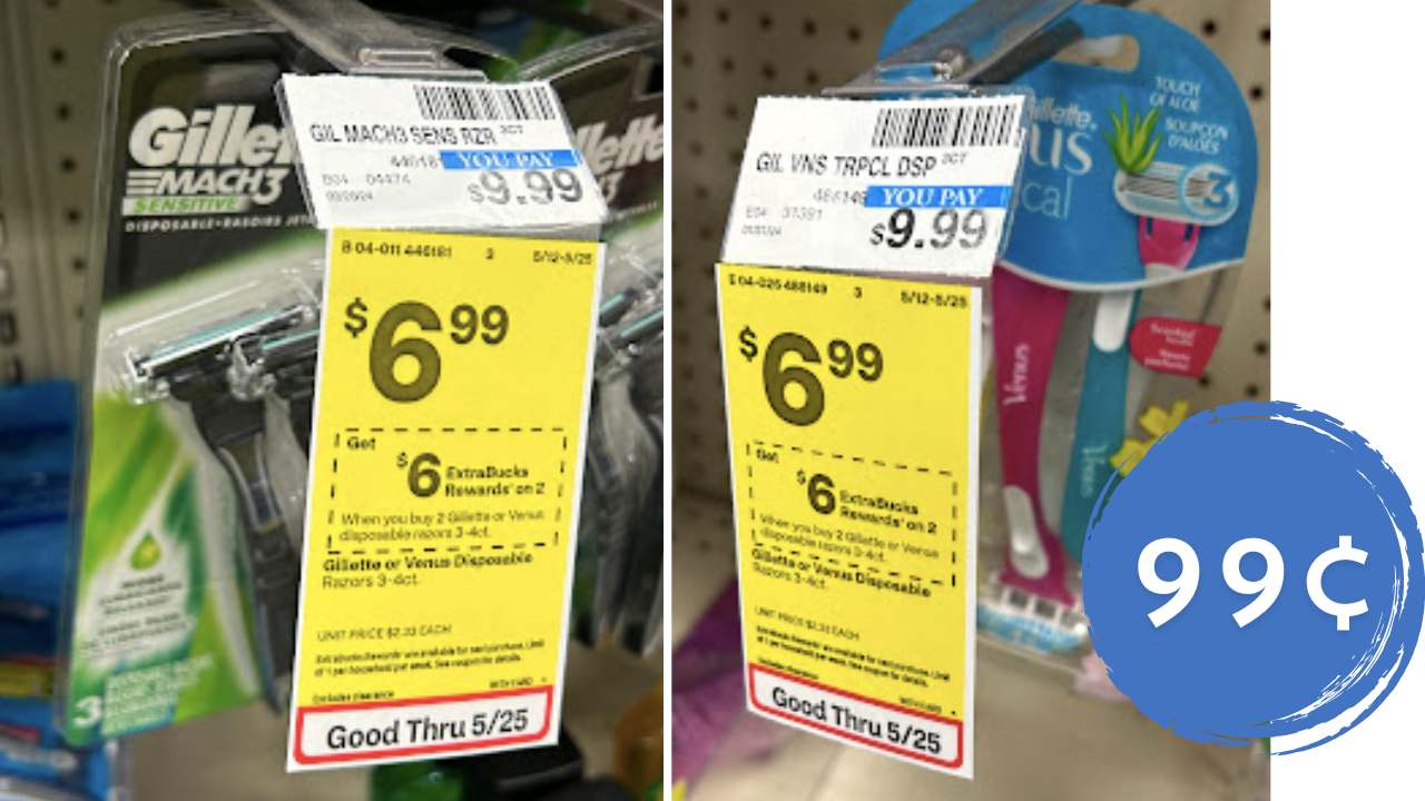 99¢ Venus & Gillette Razors at CVS Southern Savers