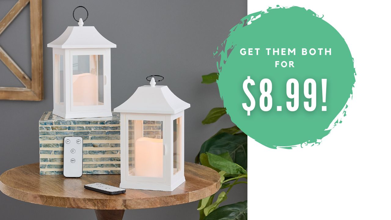 QVC Set of 2 Mini Lanterns Only 8.99 (reg. 20) Southern Savers