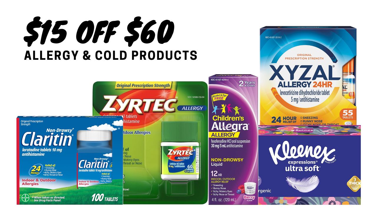 15 Off 60 Allergy & Cold Products at Amazon Southern Savers