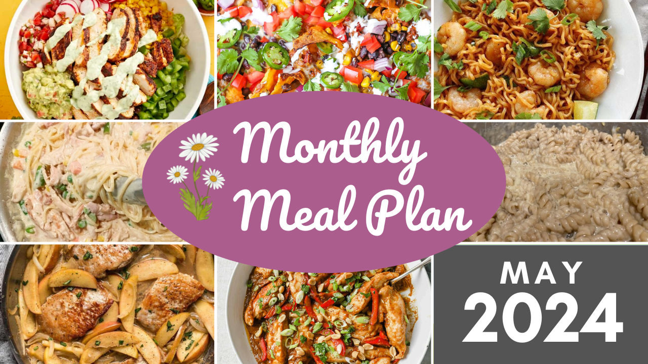 Southern Savers FREE May 2024 Monthly Meal Plan :: Southern Savers