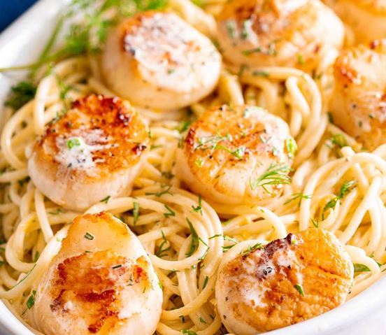 scallop pasta
