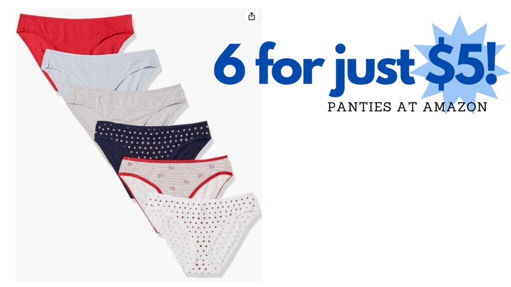 Amazon Women's 6Pack Underwear Just 4.70 Southern Savers