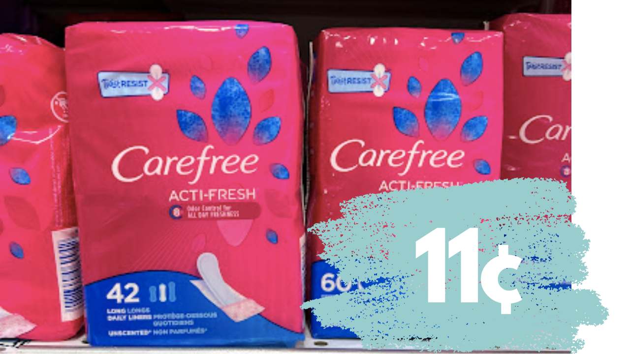 11¢ Carefree Liners at Walgreens Southern Savers