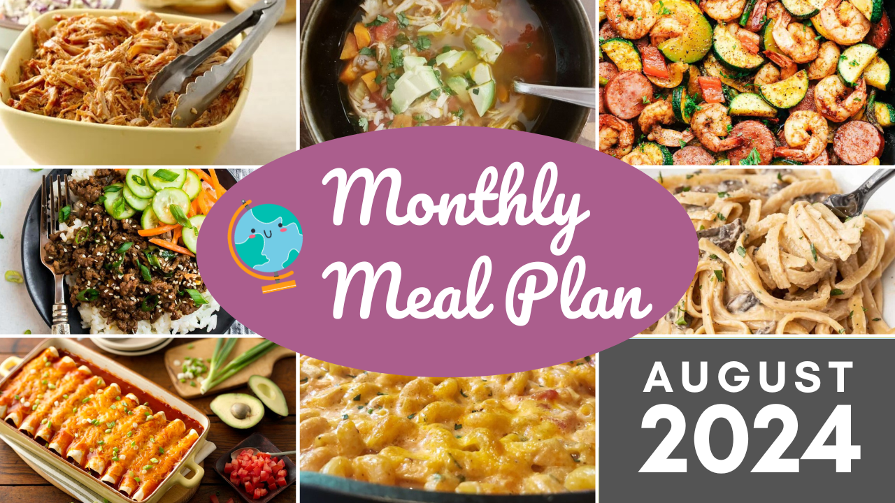 Southern Savers FREE August 2024 Monthly Meal Plan :: Southern Savers
