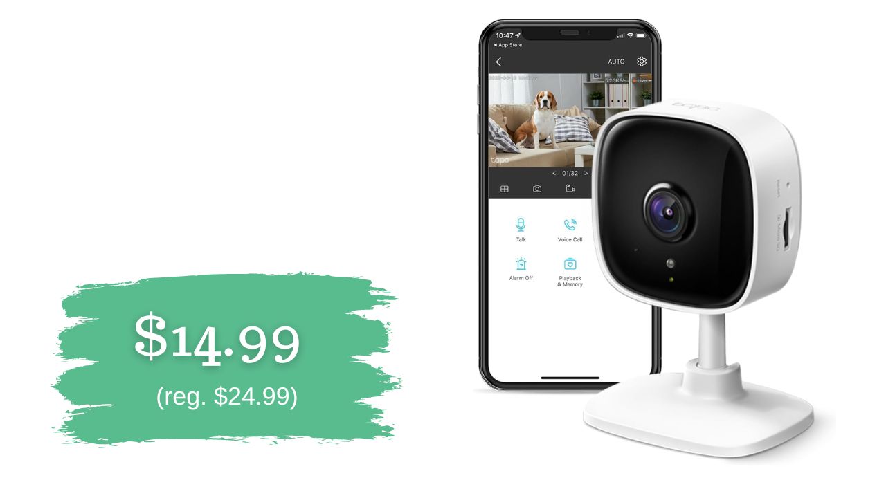Amazon TP-Link Indoor Security Camera $14.99 (reg. $24.99) :: Southern ...