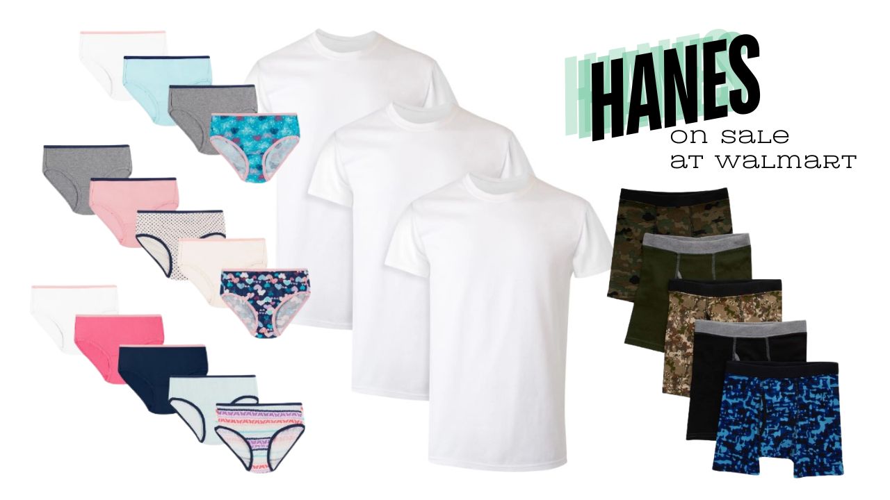 Walmart Hanes Clothing Essentials Deals for the Family Southern