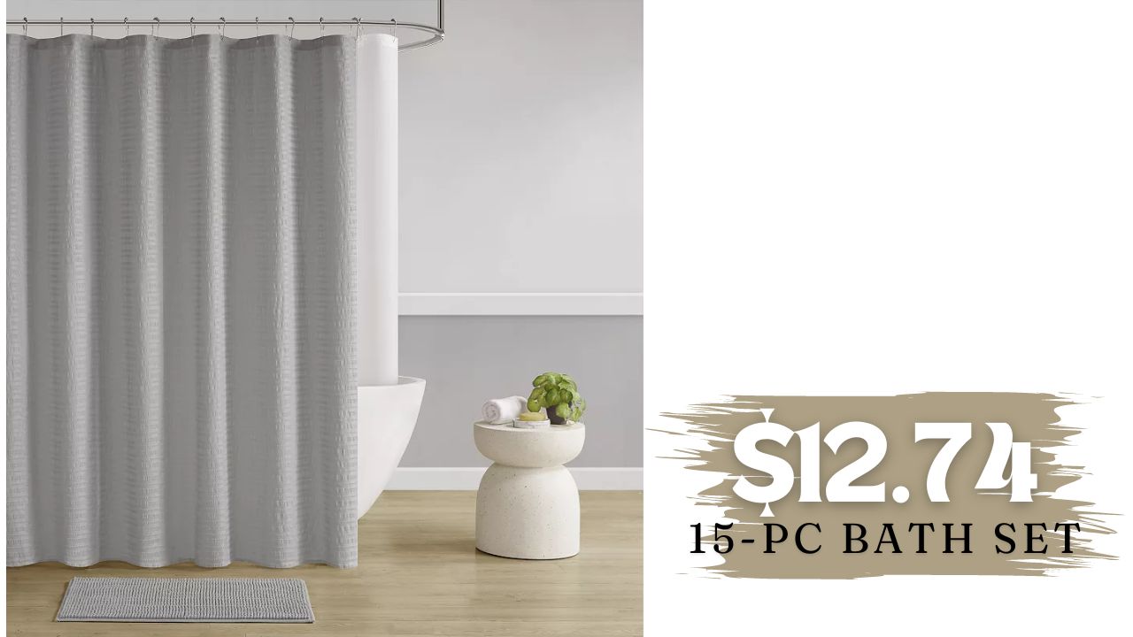 Kohl's The Big One 15-Piece Bath Sets Only $12.74 (reg. $25 ...