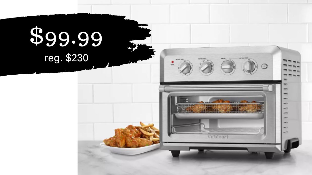 Cuisinart Air Fryer Toaster Oven 130 Off at Target Southern Savers