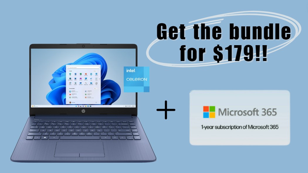 HP Stream 14-Inch Laptop + 1-Year Microsoft 365 Only $179 at Walmart ...