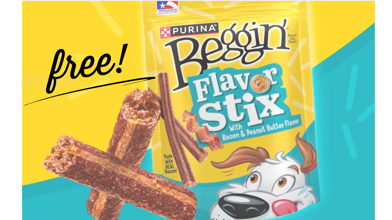 Free Purina Beggin Flavor Stix Dog Treats in myPurina Rewards app