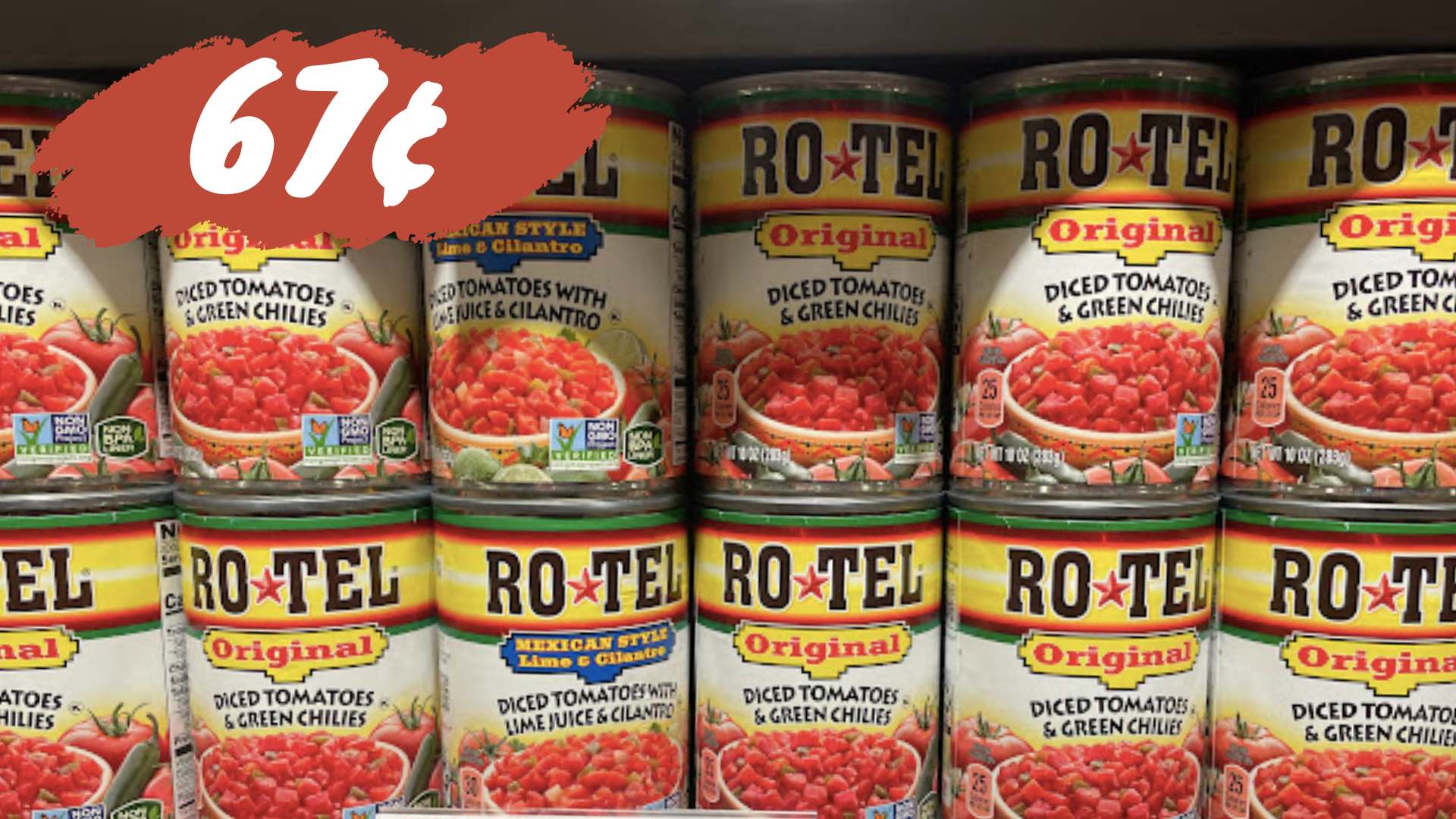 67¢ Rotel Tomatoes at Publix Southern Savers