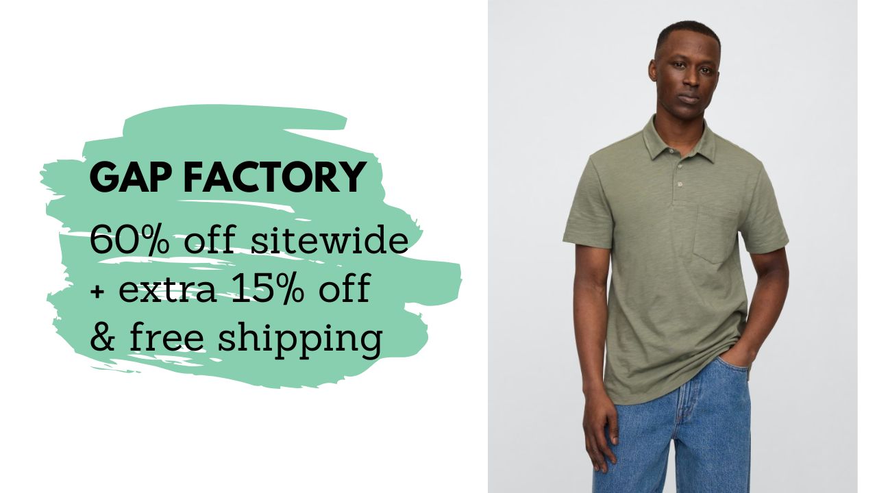 Gap Factory Stacking Offers = Great Deals on Men's Clothing
