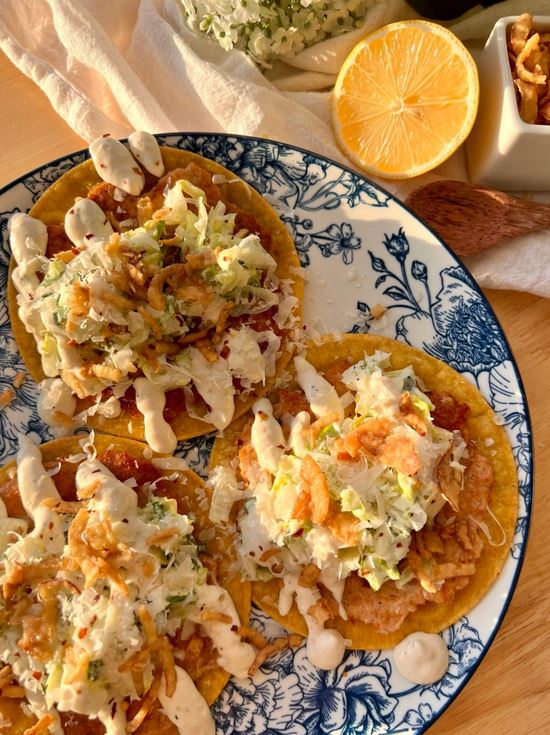 chicken caesar tacos