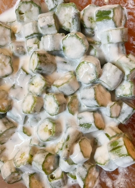 okra soaking