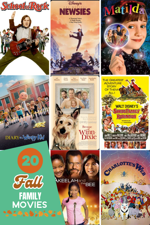 Looking to spend time as a family? Here are 20 fall family movies that are great to watch as school returns and the weather gets cooler.