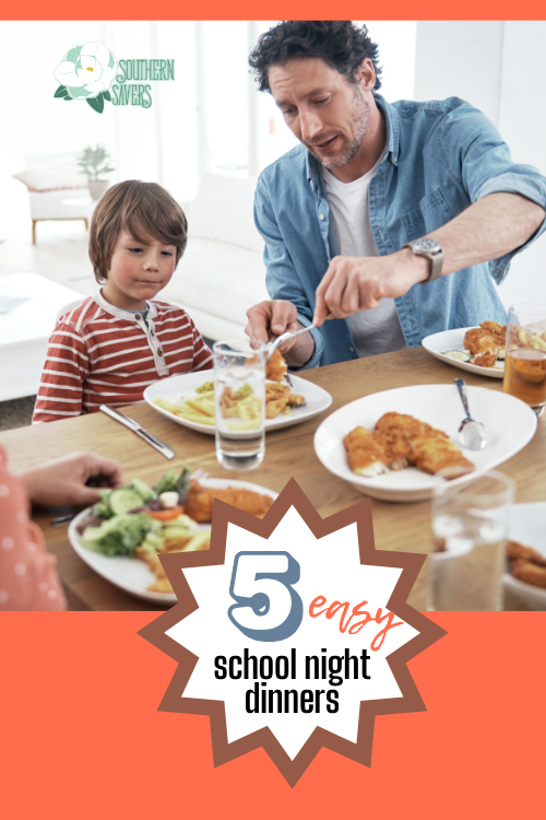 This time of year can be crazy, so here are 5 easy school night dinners for busy nights when you're trying to still eat together as a family!