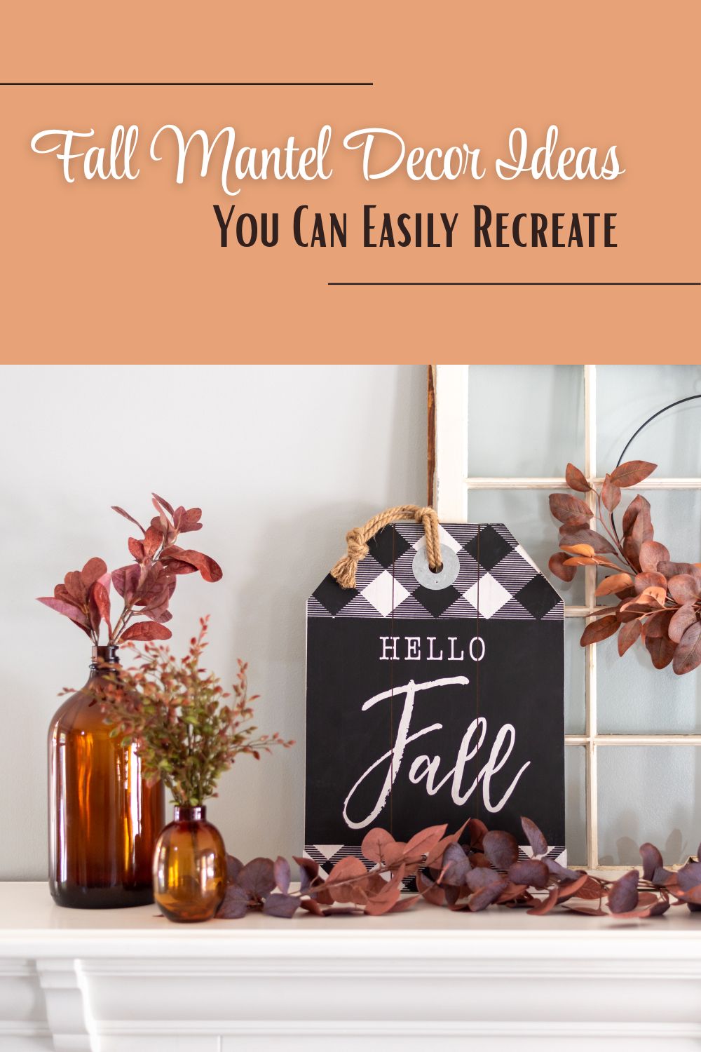 Change up the living room and get ready for fall (and Thanksgiving) with some great and easy fall mantel decor ideas. Use items you already have at home!
