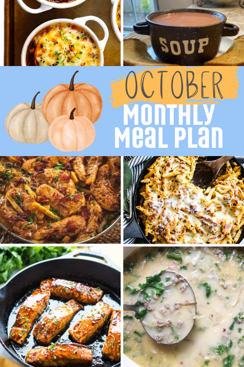 Make this time of year easier with my monthly meal plan. This October 2025 monthly meal plan has 31 days of ideas for dinner! 