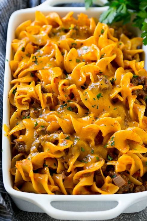 beef noodle casserole