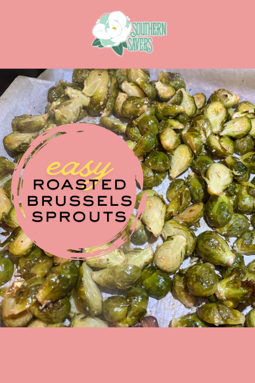 These easy roasted brussels sprouts are a perfect holiday side dish! They are delicious seasoned only with salt and pepper!