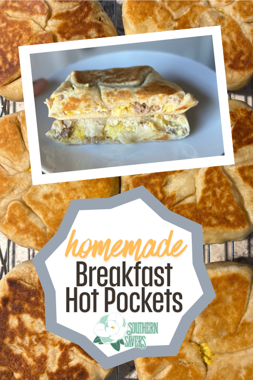 This is a quick and easy breakfast for days when you're on the go! These delicious breakfast hot pockets reheat in the microwave.