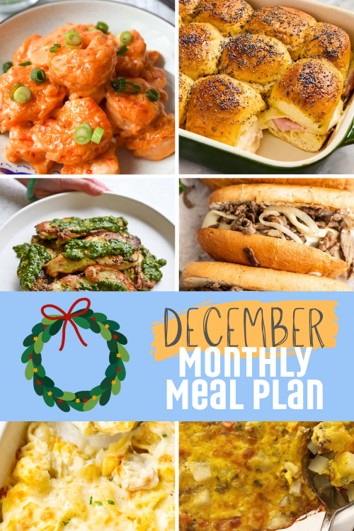 We've come to the end of another year of me helping you plan your meals. Here's the FREE December 2025 Monthly Meal Plan!