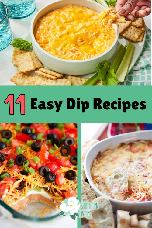 My favorite thing to take to a party or event is some kind of dip. Here are 11 easy dip recipes perfect for an upcoming Super Bowl party!