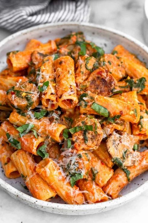 chicken sausage pasta