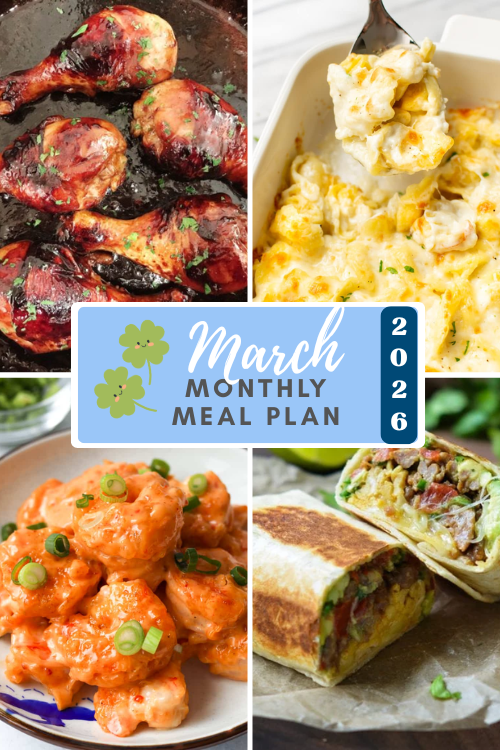 Spring is here and I have a whole month of dinners planned for you, including ideas for some St. Patrick's Day recipes to celebrate!