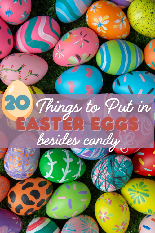 Your kids are probably getting candy from other places—why not put non-candy items in your eggs? Here are 20 things ti put in Easter eggs besides candy.