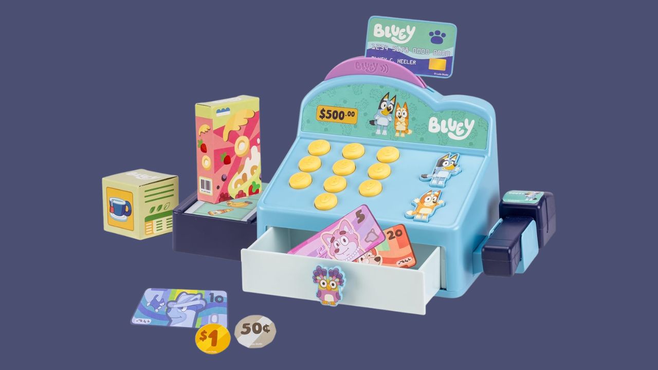 Bluey Cash Register Playset 50% Off at Amazon! Get it for $11.12 ...