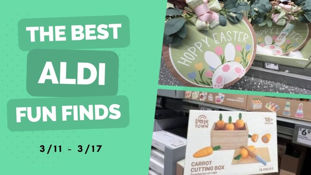 Aldi Fun Finds | Wooden Toys from $4.99, Easter Door Sign $6.99 & More ...