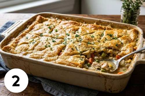chicken pot pie casserole