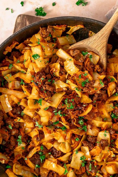 ground beef and cabbage