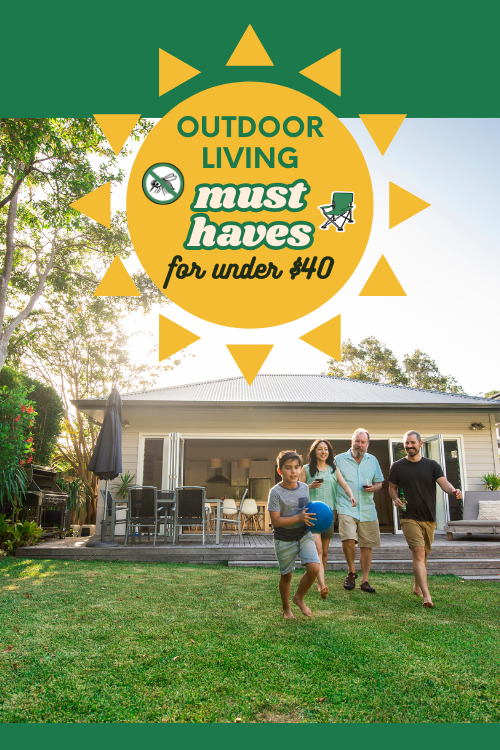 Are you looking to upgrade or spruce up your outdoor spaces before summer? Here are a bunch of outdoor living must haves for under $40!